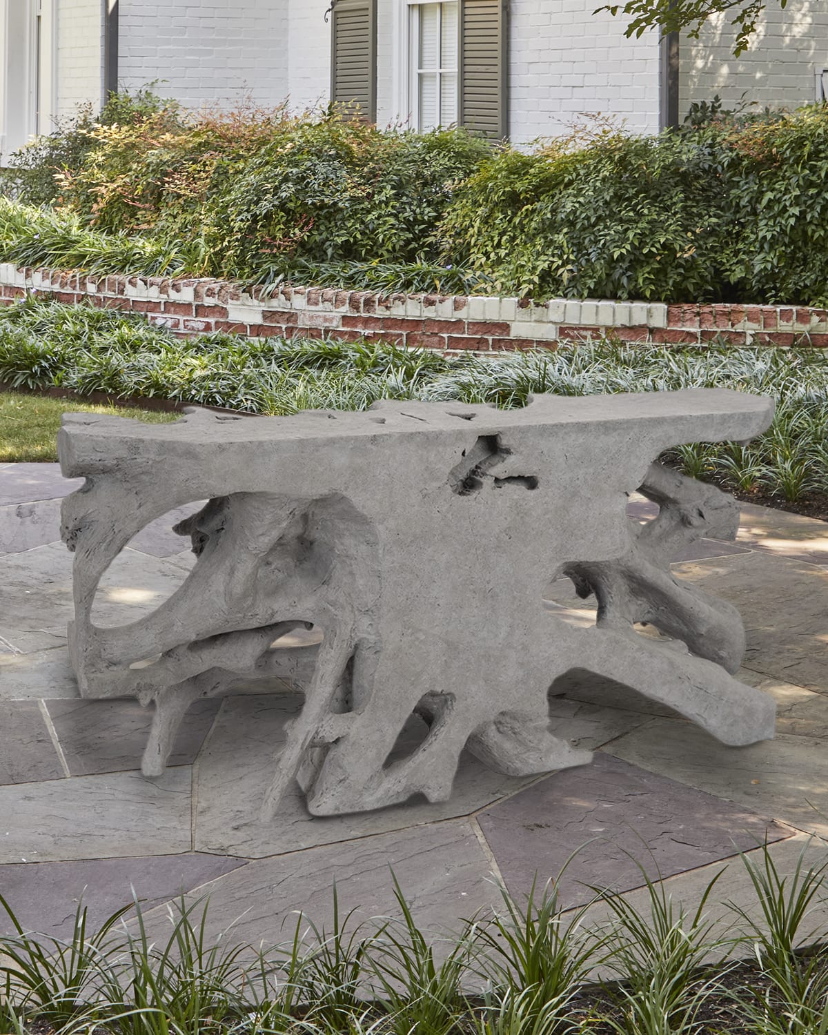 The Phillips Collection Cast Root Console Table, Silver | Neiman Marcus