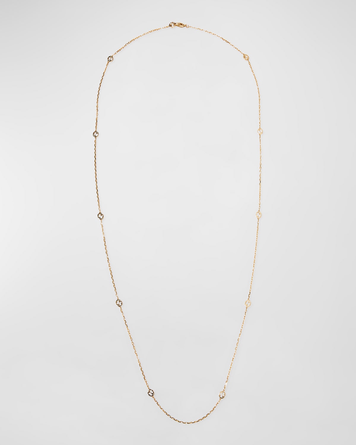 Gucci Interlocking G 18k Gold Chain Necklace | Neiman Marcus