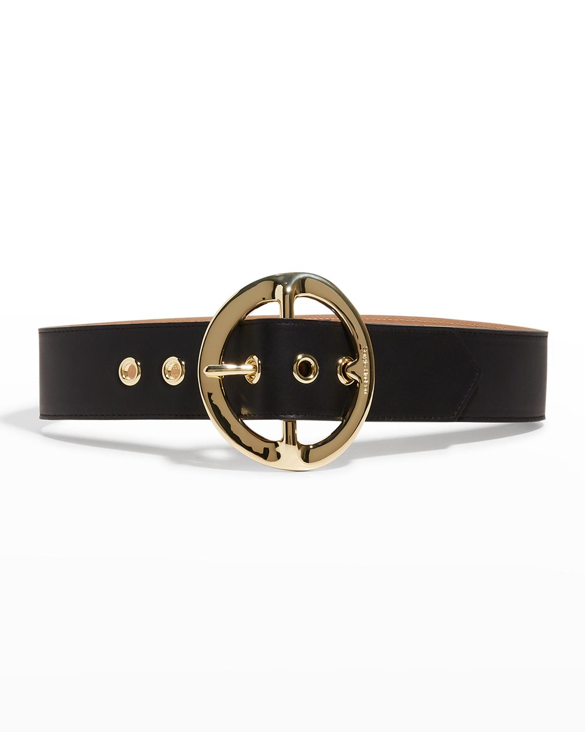 Sergio Hudson Square Buckle Wide Leather Belt size 12 Sergio Hudson Belts for Women | The RealReal main image 3