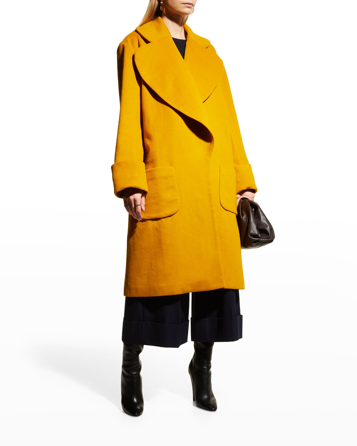 full length wool cashmere coat