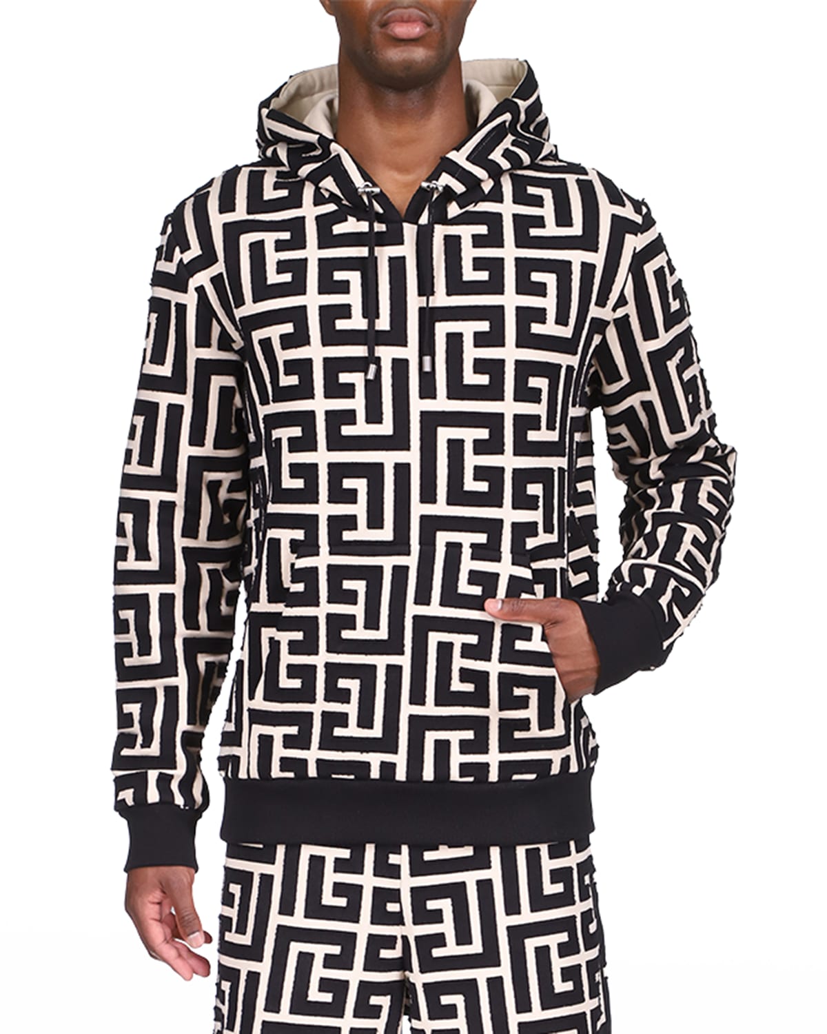 Alexander McQueen Men's Graffiti Logo-Print Hoodie | Neiman Marcus