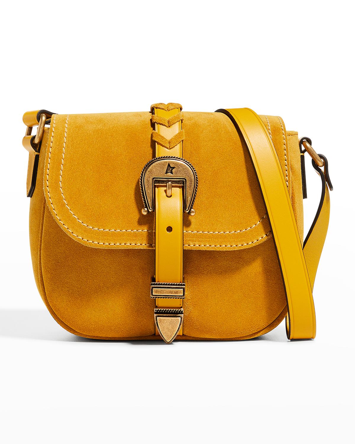 Golden Goose Rodeo Small Leather Saddle Shoulder Bag | Neiman Marcus