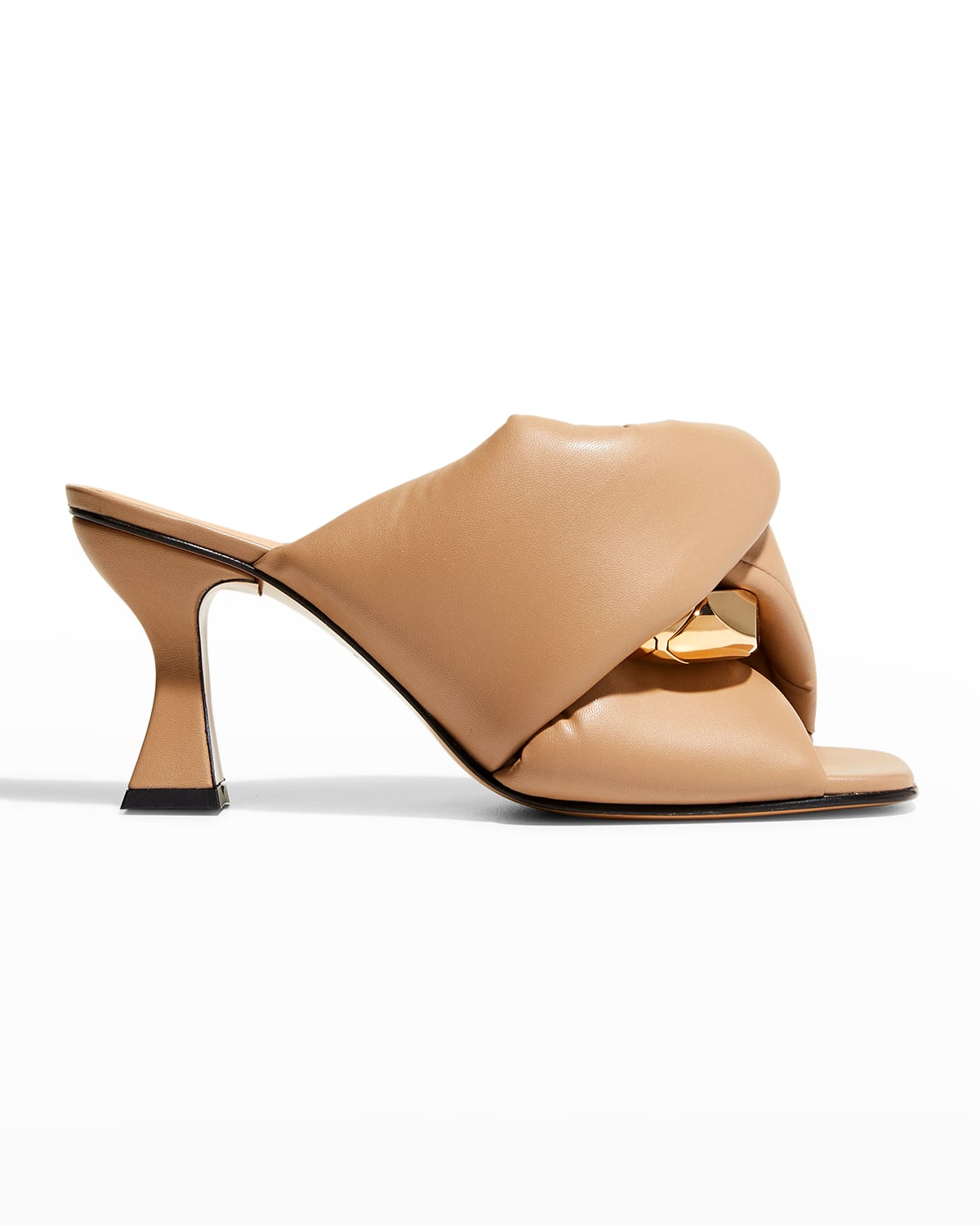 JW Anderson Twisted Chain Lambskin Sandals Neiman Marcus