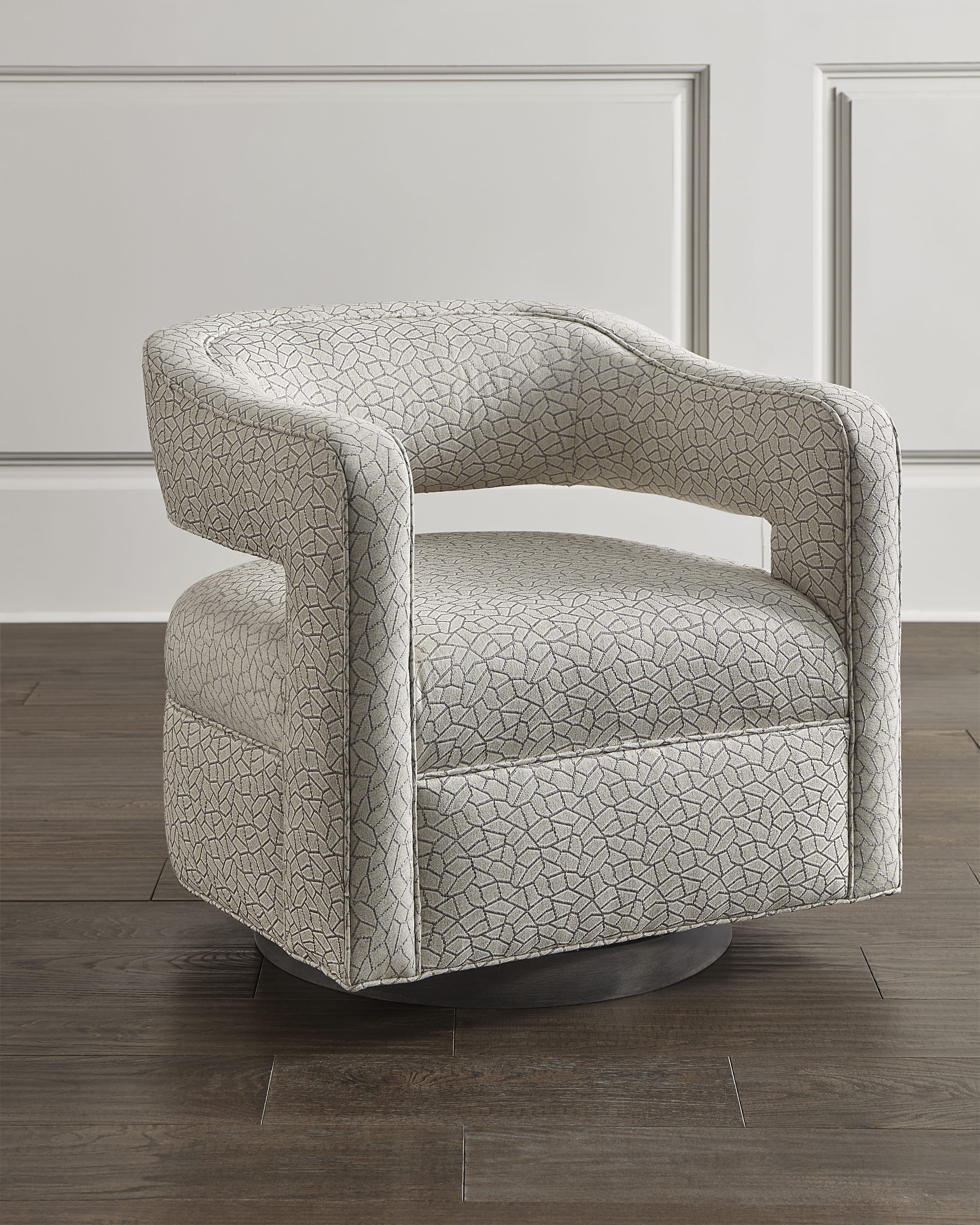 HF Custom Penn Swivel Chair Neiman Marcus