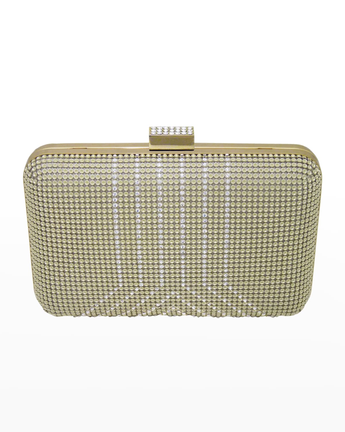 Whiting & Davis Dimple Embellished Mesh Clutch Bag | Neiman Marcus