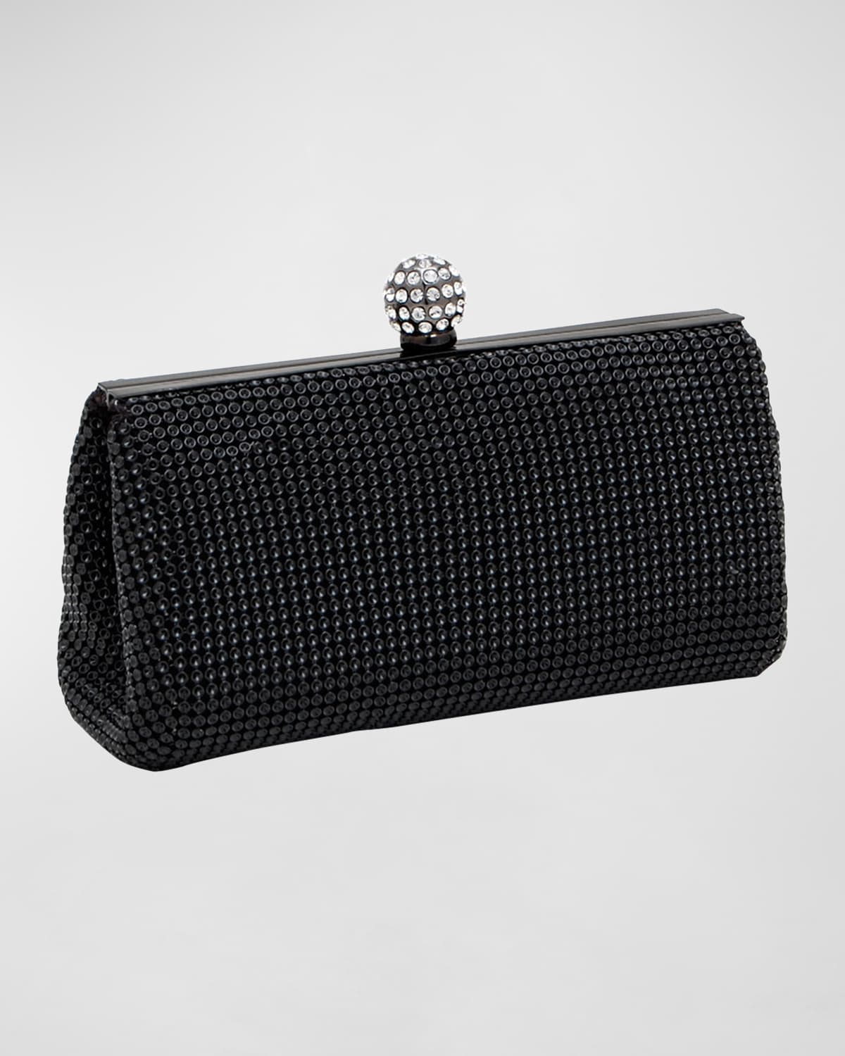 Whiting & Davis Dimple Embellished Mesh Clutch Bag | Neiman Marcus