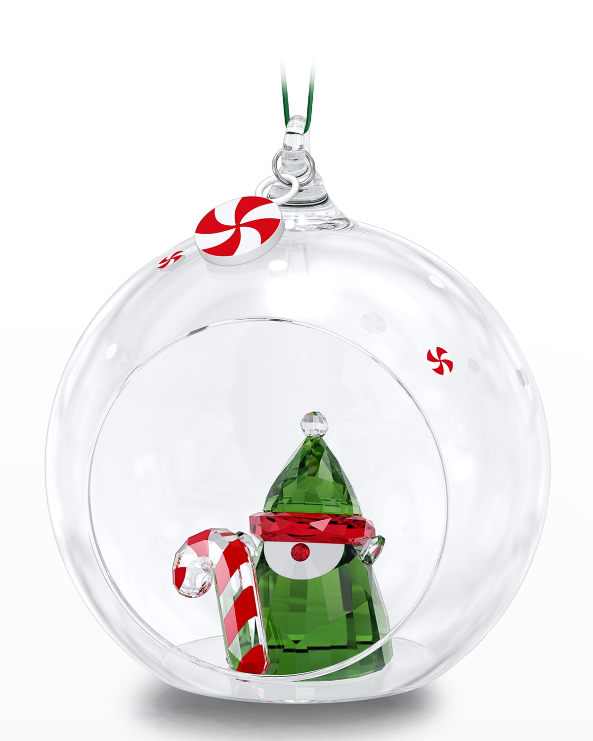 SWAROVSKI Holiday Cheers Santa Claus Ball Ornament Neiman Marcus