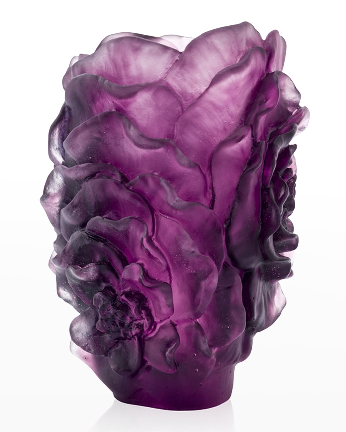 Grand Vase Touna Design Métal Violet Et Argent – Neuf 69cm Par Paris Prix