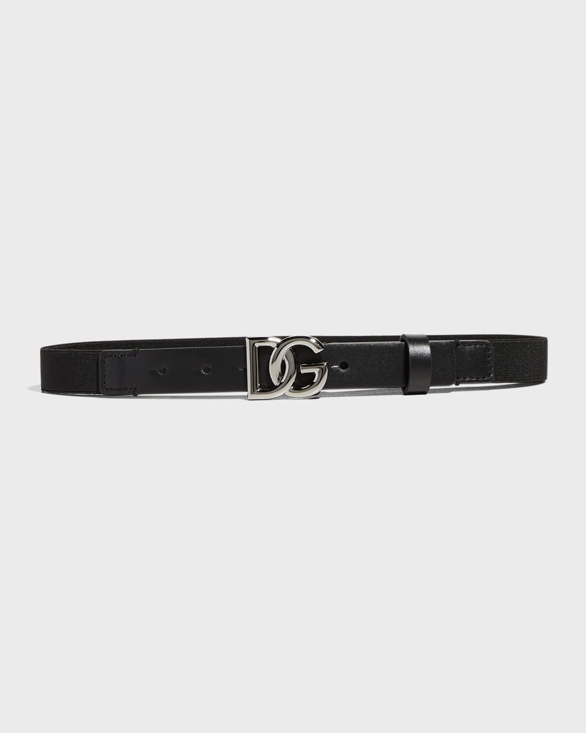 Dolce&Gabbana DG High-Waist Stretch Leather Belt | Neiman Marcus