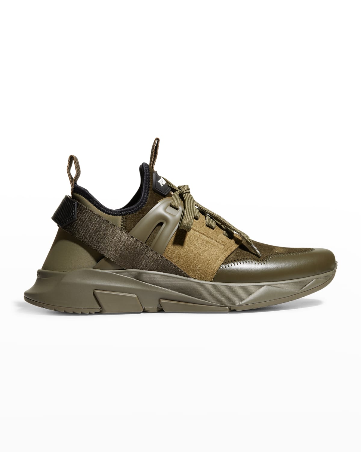dolce & gabbana men's neon colorblock trainer sneakers