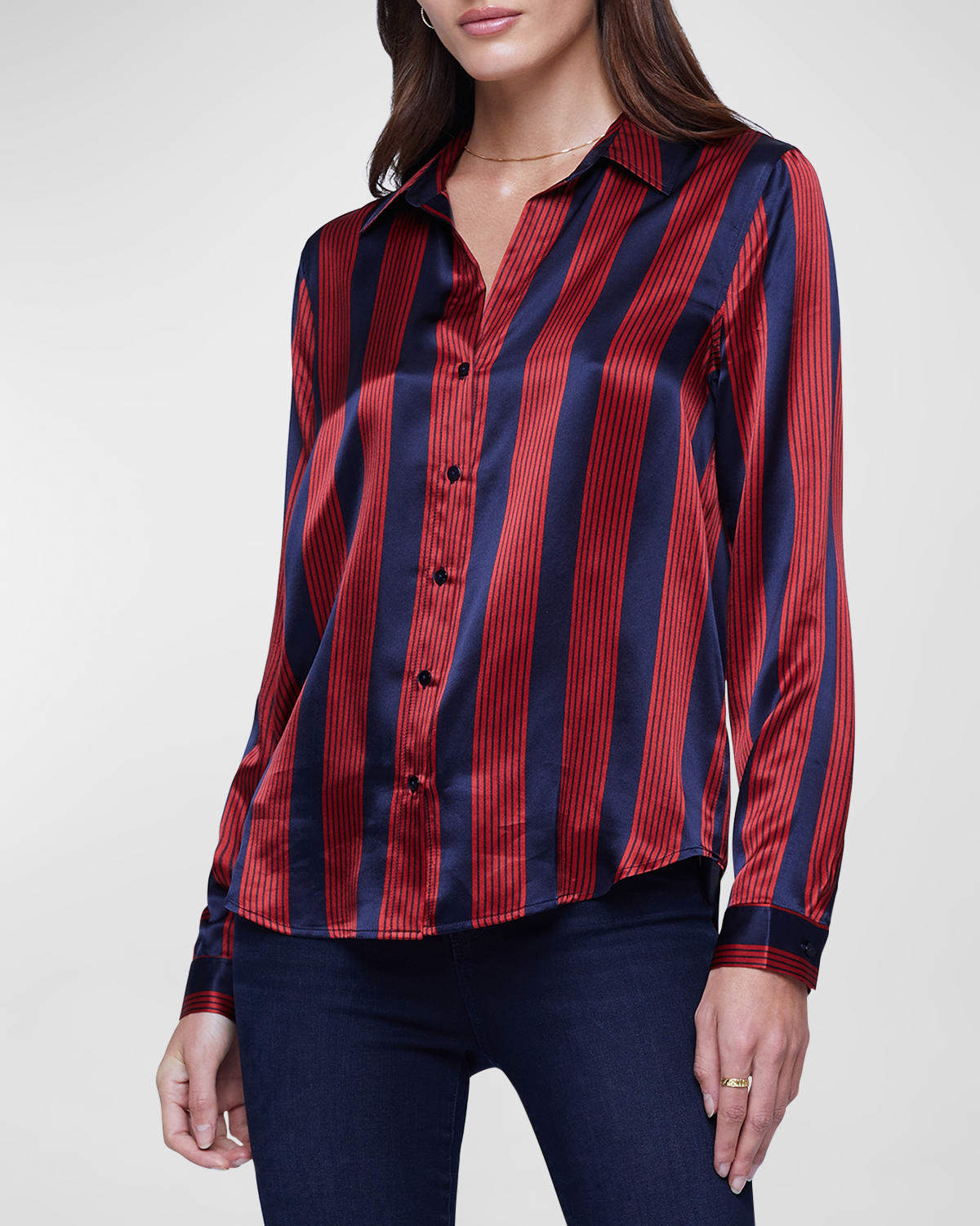 Theory Tenia LongSleeve Blouse Neiman Marcus