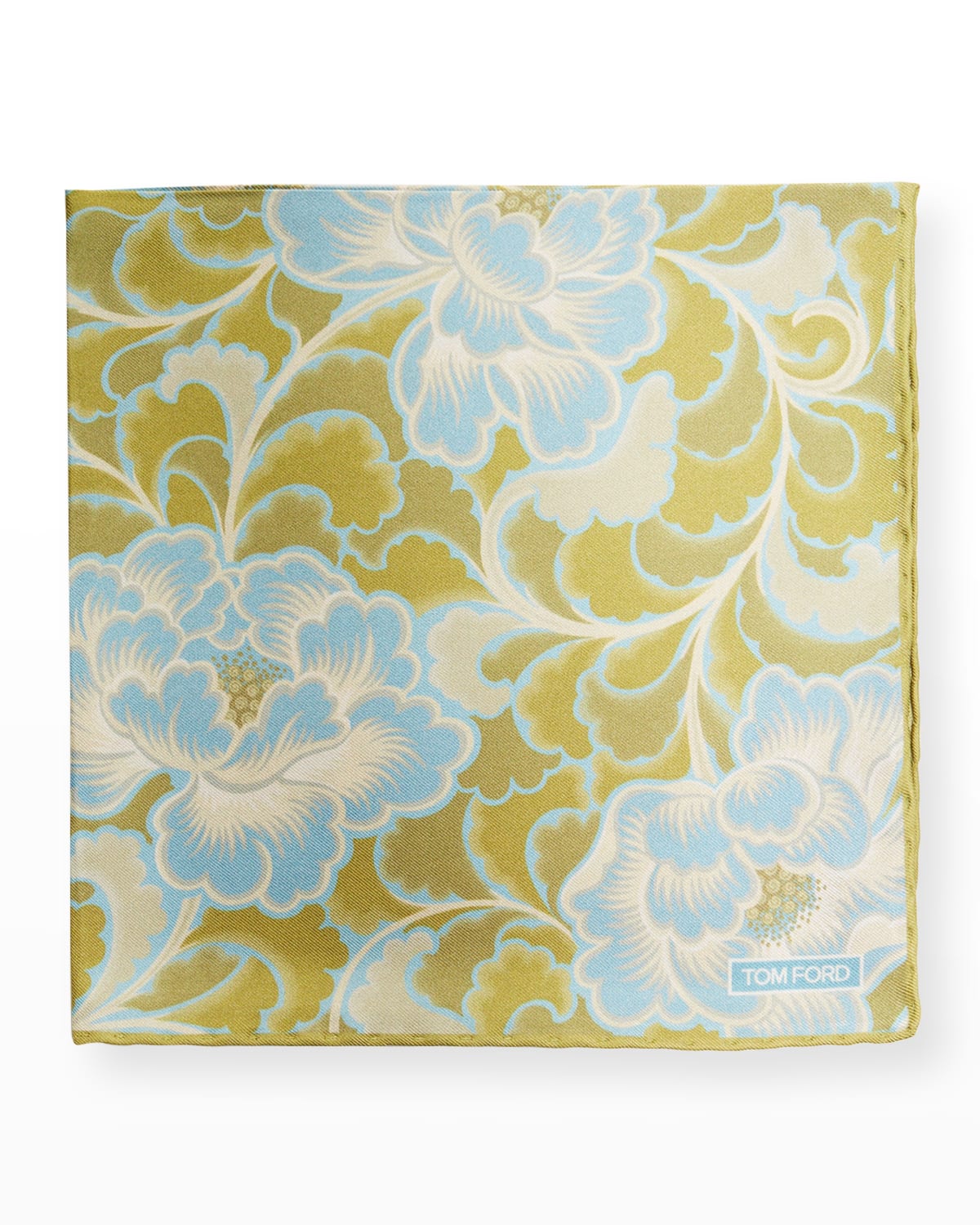 TOM FORD Men's FloralPrint Silk Pocket Square Neiman Marcus