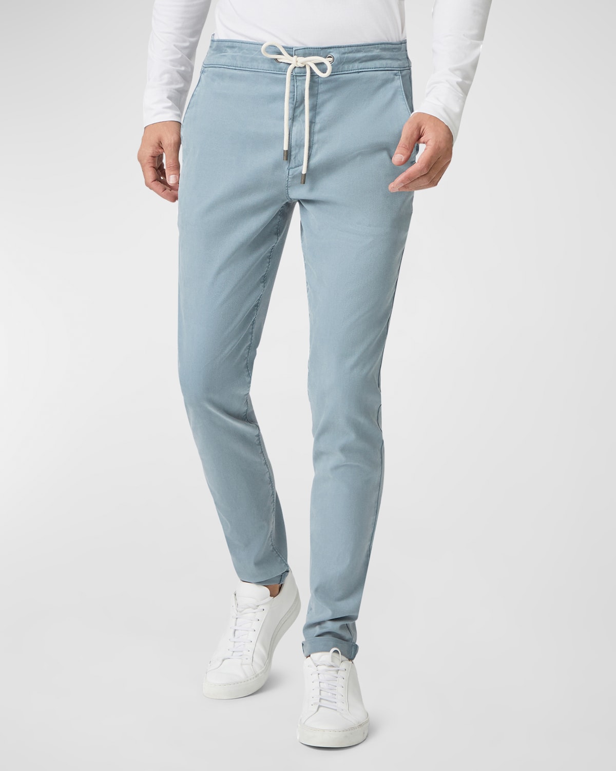 PAIGE Men's Fraser Stretch Twill Cuffed Pants | Neiman Marcus