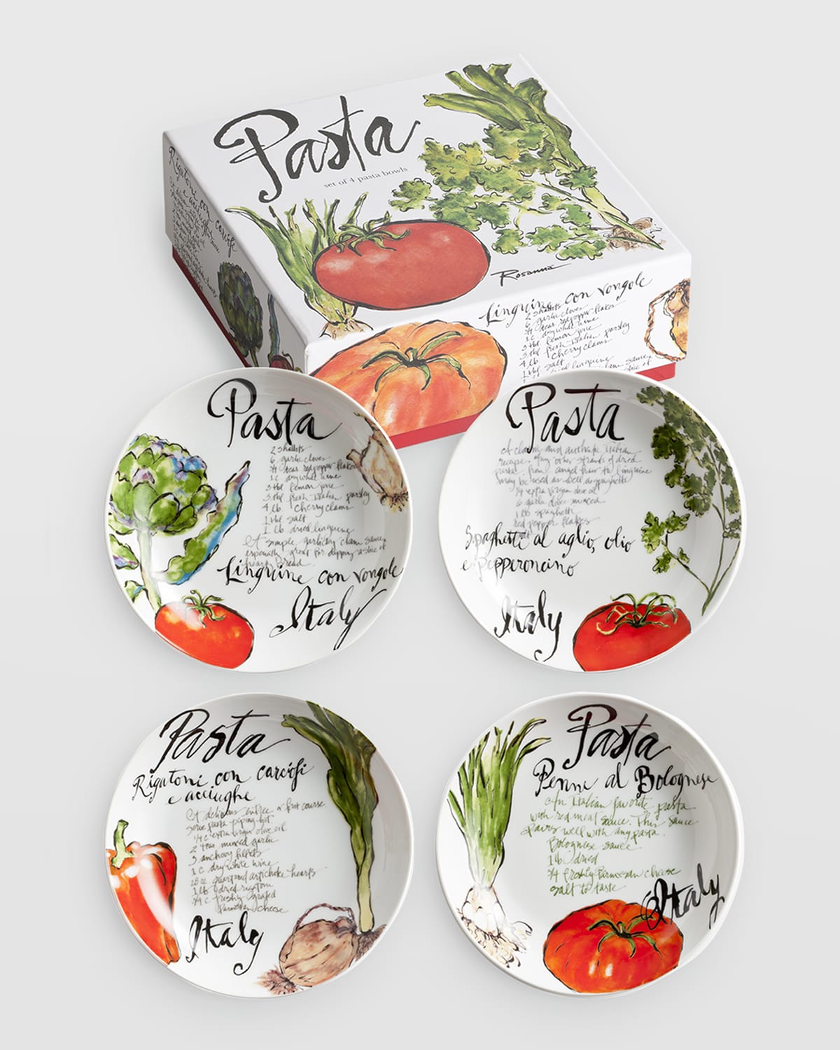 Rosanna Olive Oil Pasta Bowls, Set Of 4 Neiman Marcus