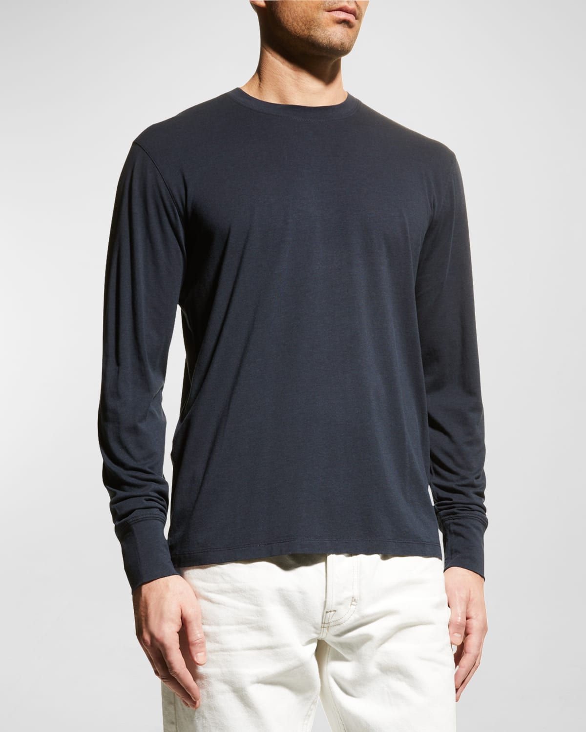 TOM FORD Men's Long-Sleeve Solid T-Shirt | Neiman Marcus