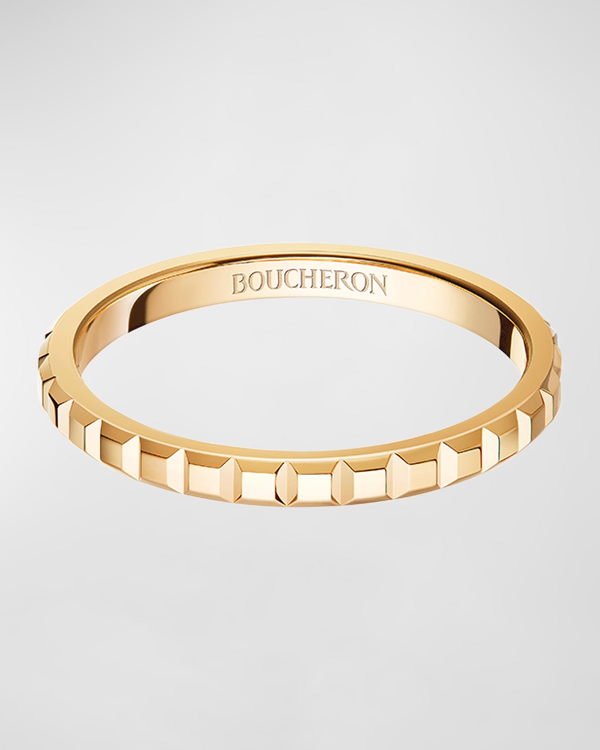 Bracelet Jonc BOUCHERON Facet in white gold