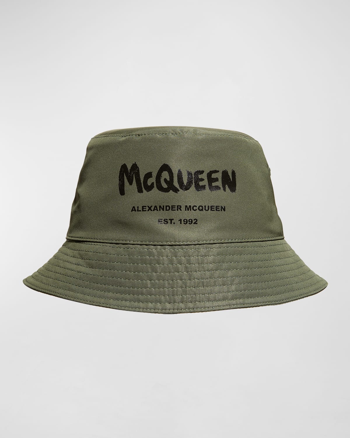 Alexander McQueen Men's Embroidered Graffiti Logo Bucket Hat | Neiman ...