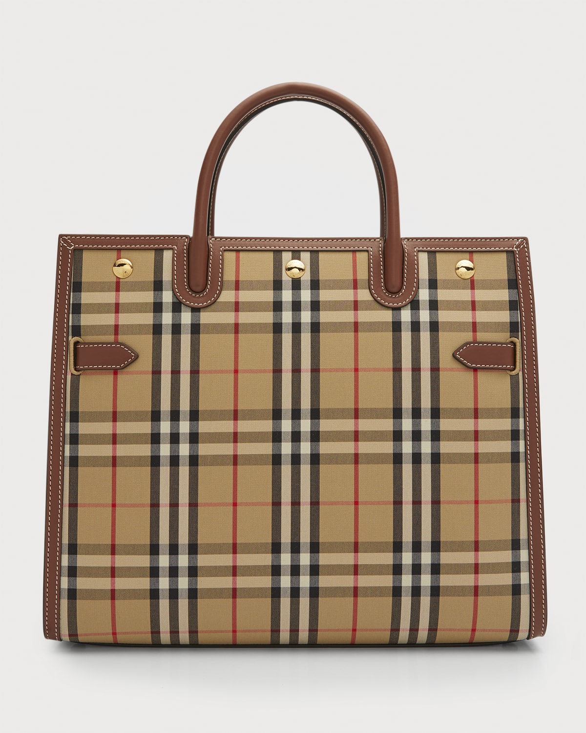 Burberry Small Vintage Check Title Bag | Neiman Marcus