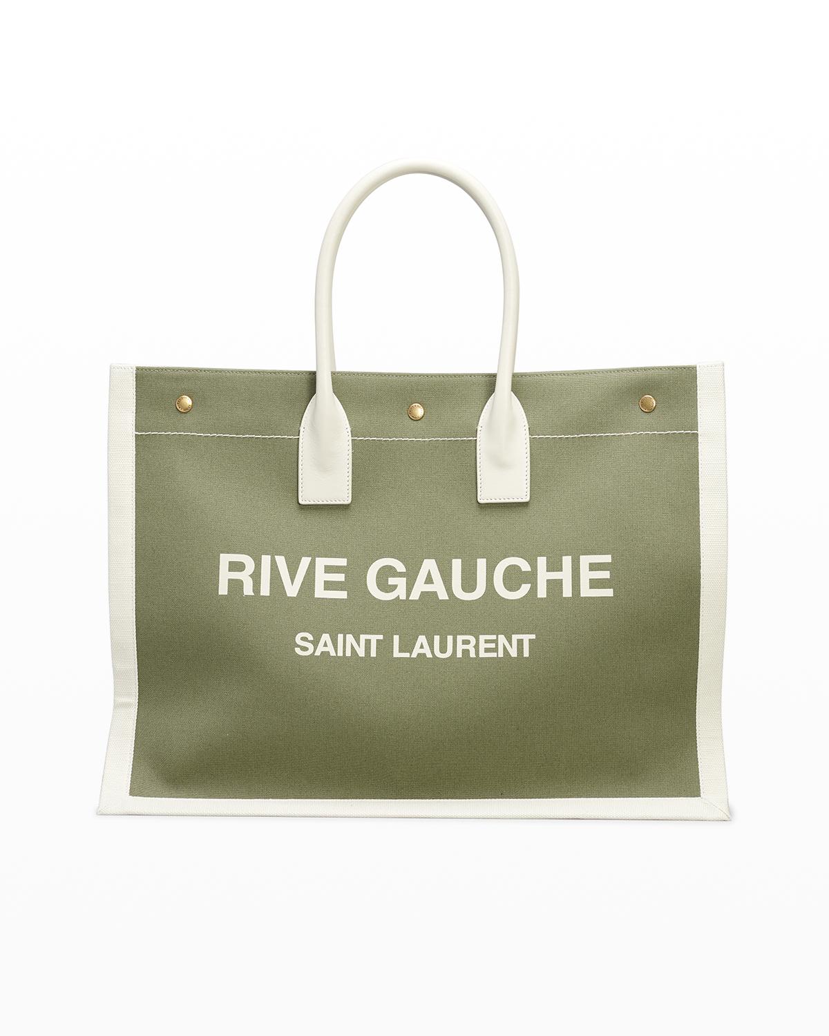 noe rive gauche logo canvas tote