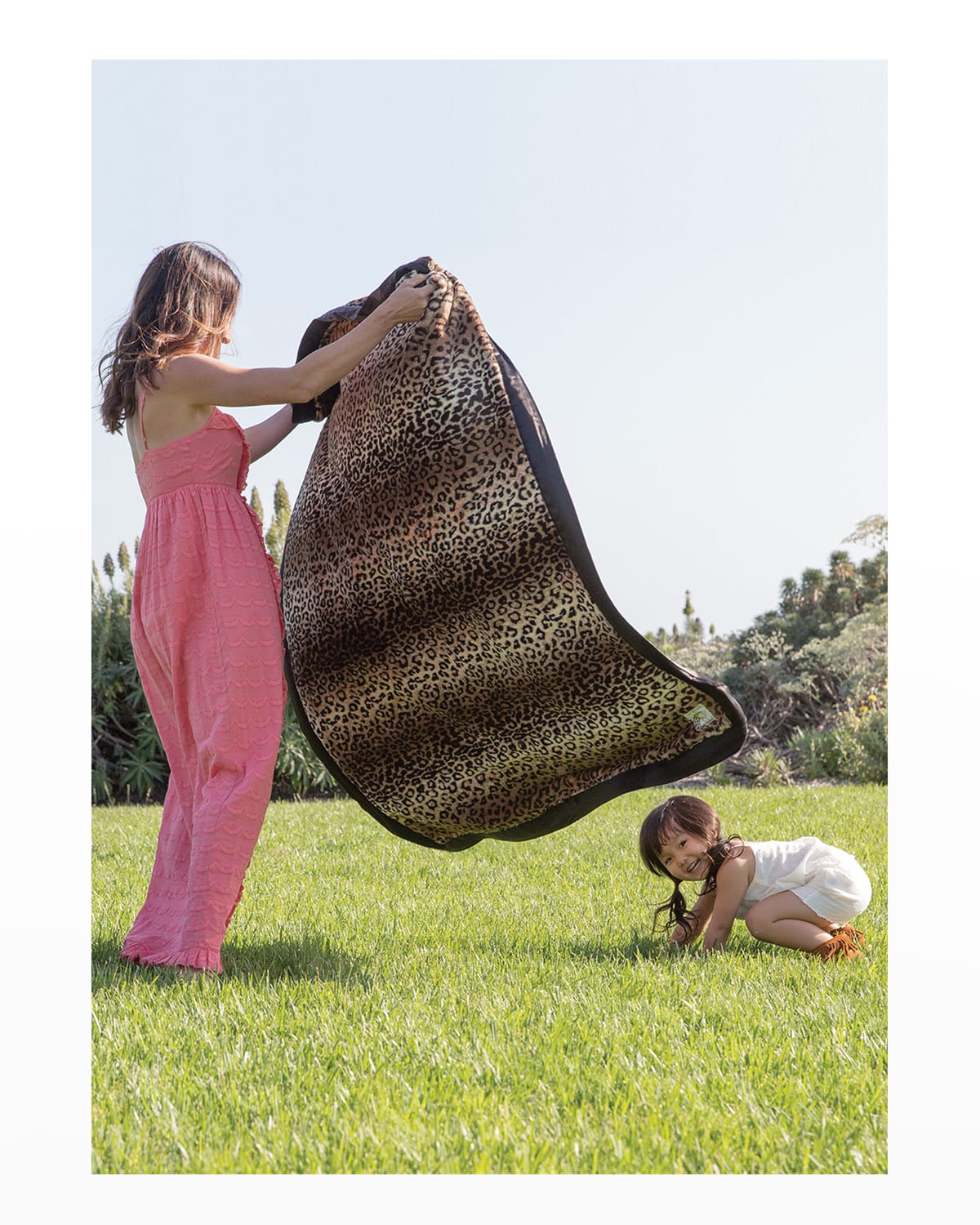 Giraffe at Home Luxe Waterfall XL Throw Neiman Marcus