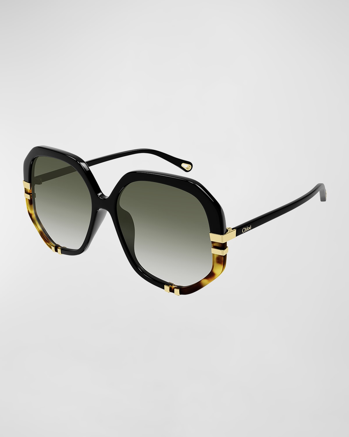 Gucci Round Marble Acetate Sunglasses Neiman Marcus