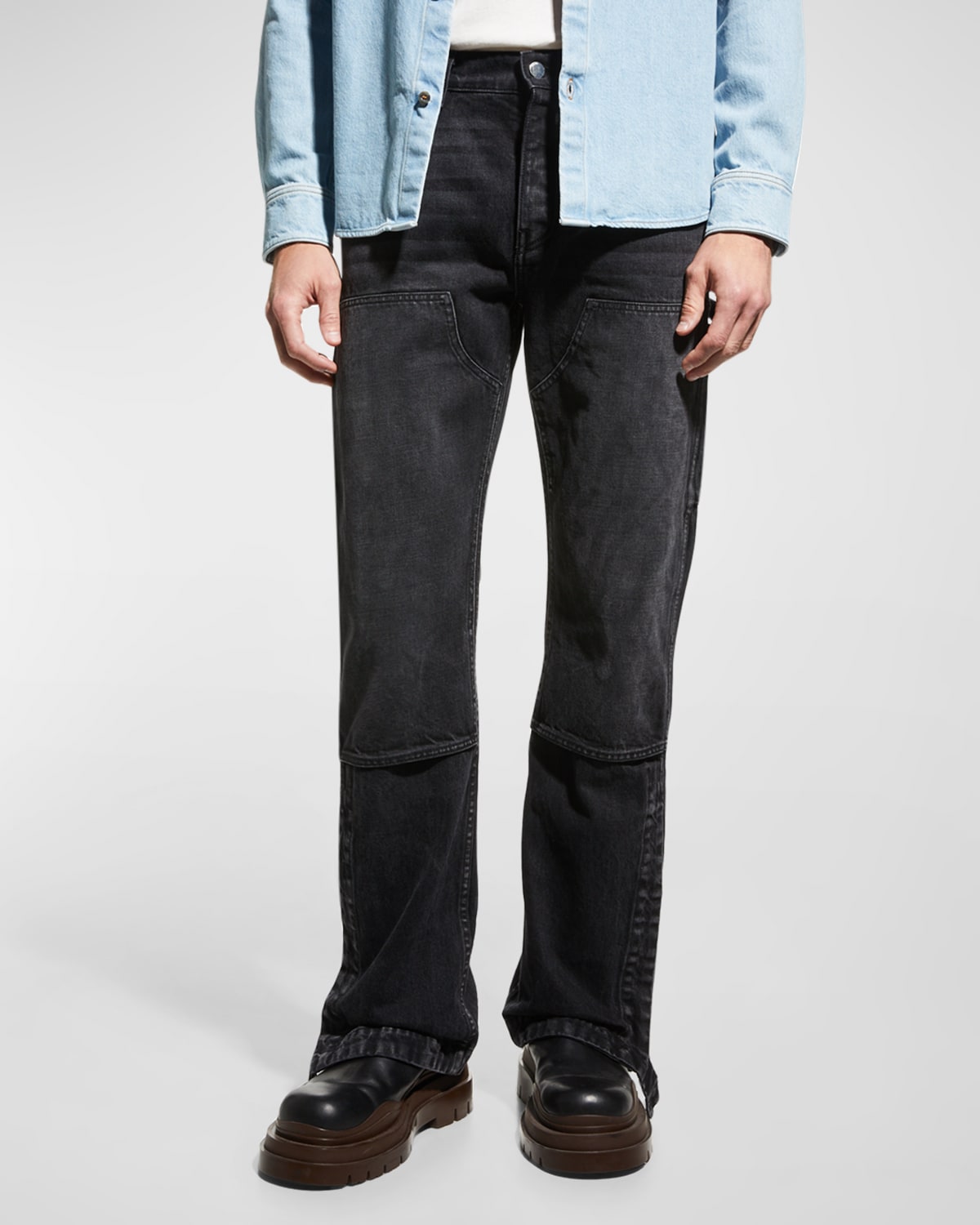 Amiri Men's DoubleKnee Denim Carpenter Pants Neiman Marcus