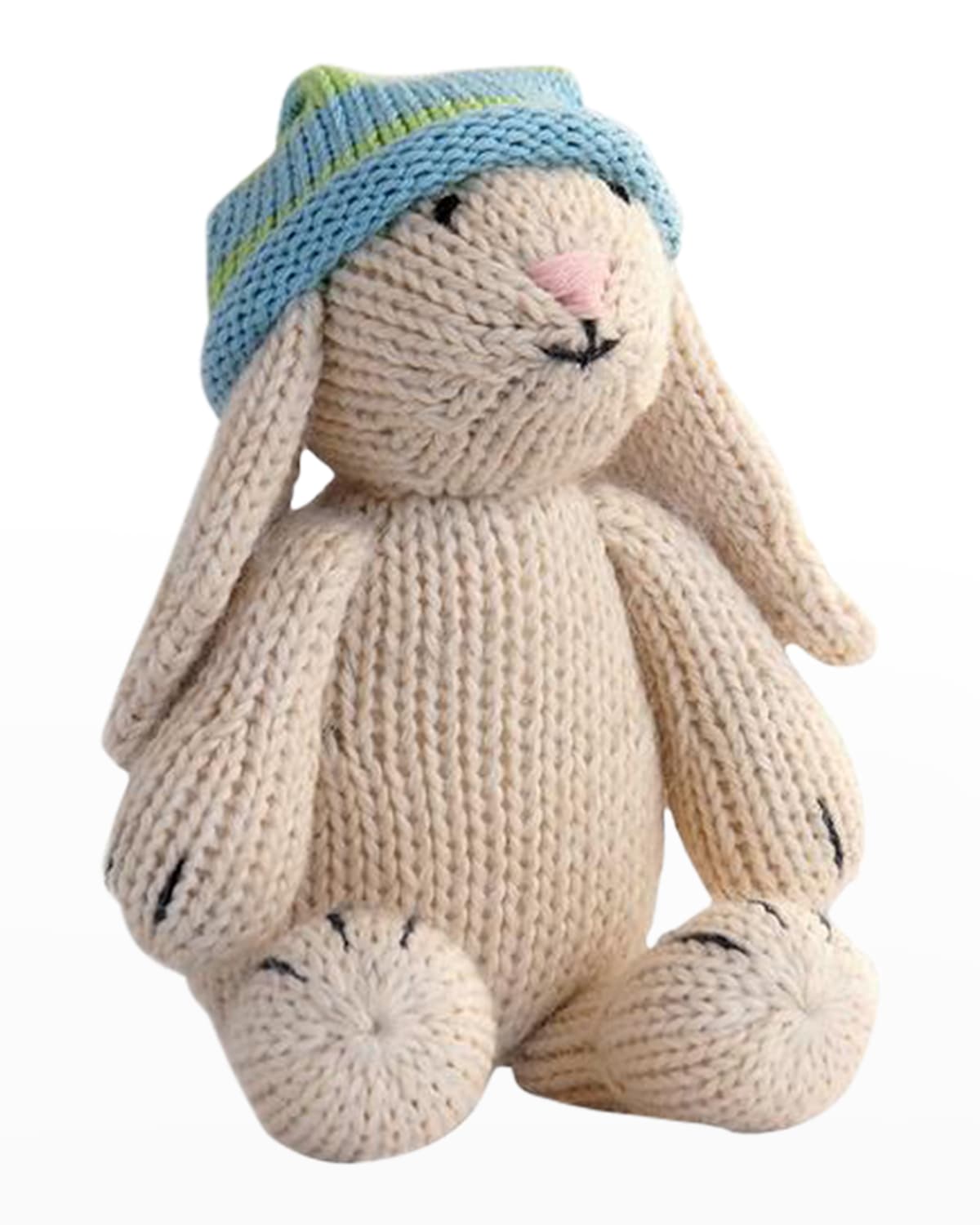 Melange Collection Newsboy Bunny Stuffed Animal Plush Toy Handmade