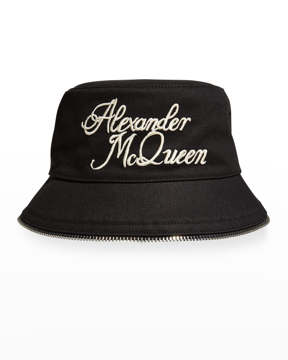 Alexander McQueen Men's Logo Skull Bucket Hat | Neiman Marcus
