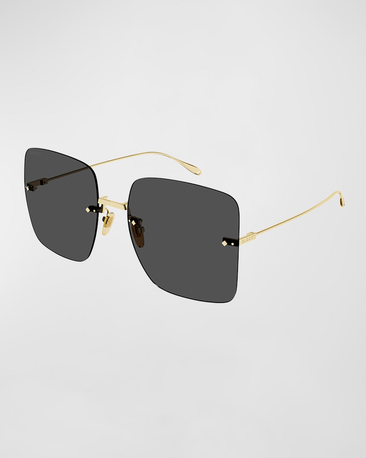 gucci rimless butterfly sunglasses