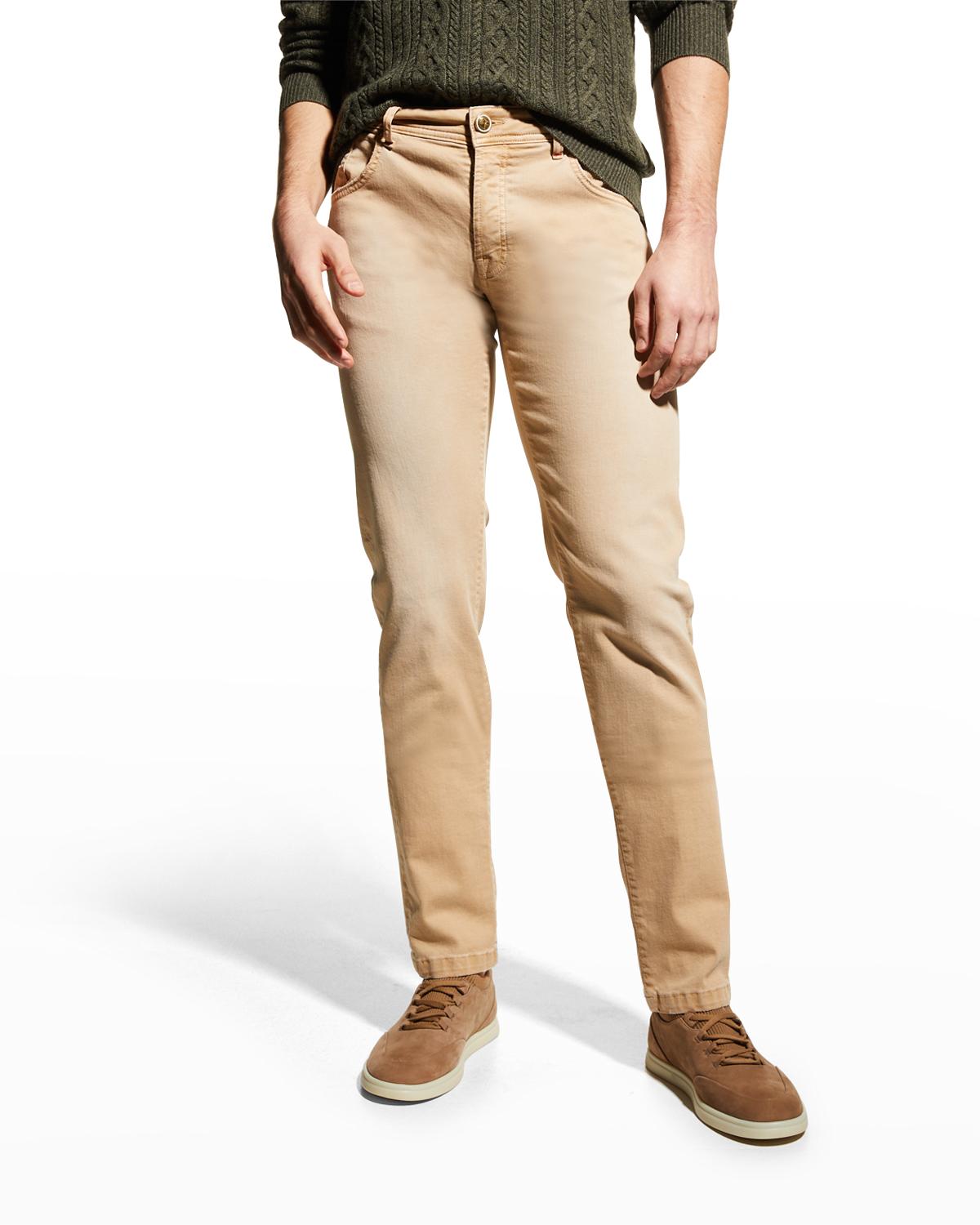 Pantalon Costume Marco Pescarolo - Laine 90%, Cachemire 8%, élasthanne 2%, Taille 48 (32), Slim, Fait Main En Italie