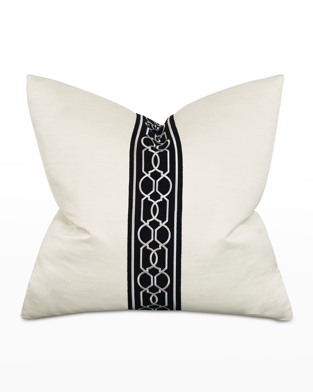 Eastern Accents Uma Meander Border Pillow, Gold Neiman Marcus
