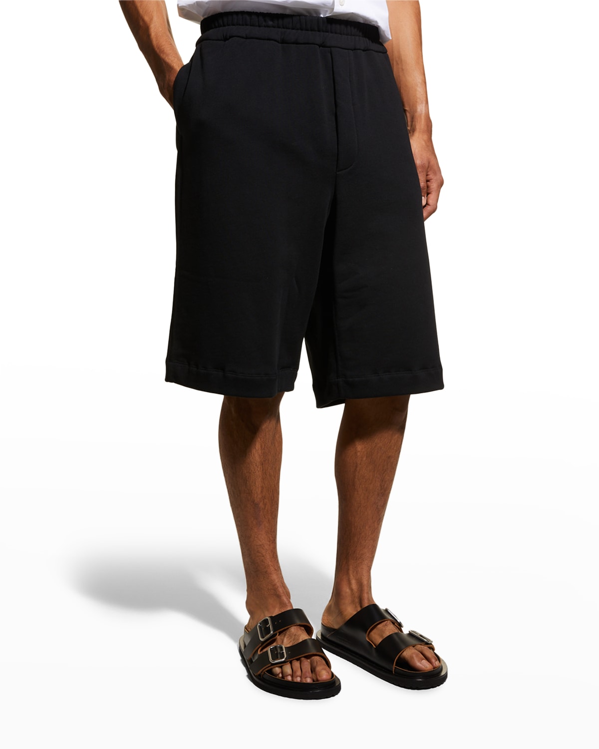 Golden Goose Men's Virgin Wool Shorts Brown