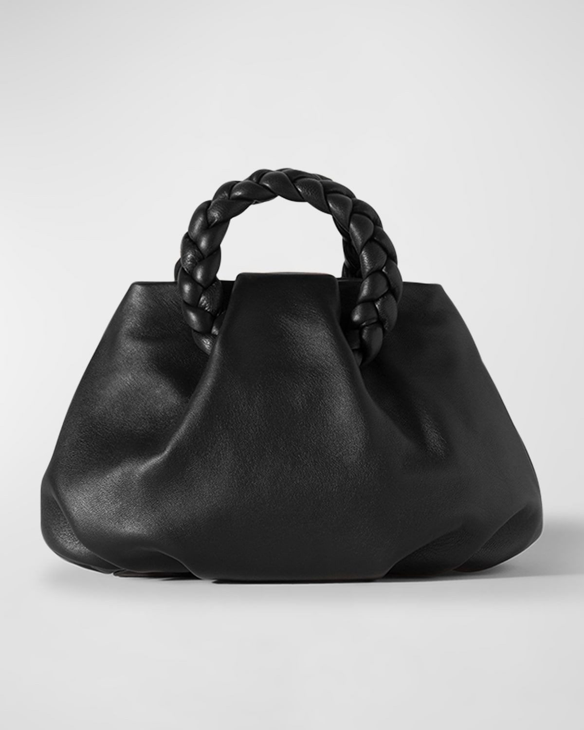 HEREU Molina Pleated Leather Bucket Bag | Neiman Marcus