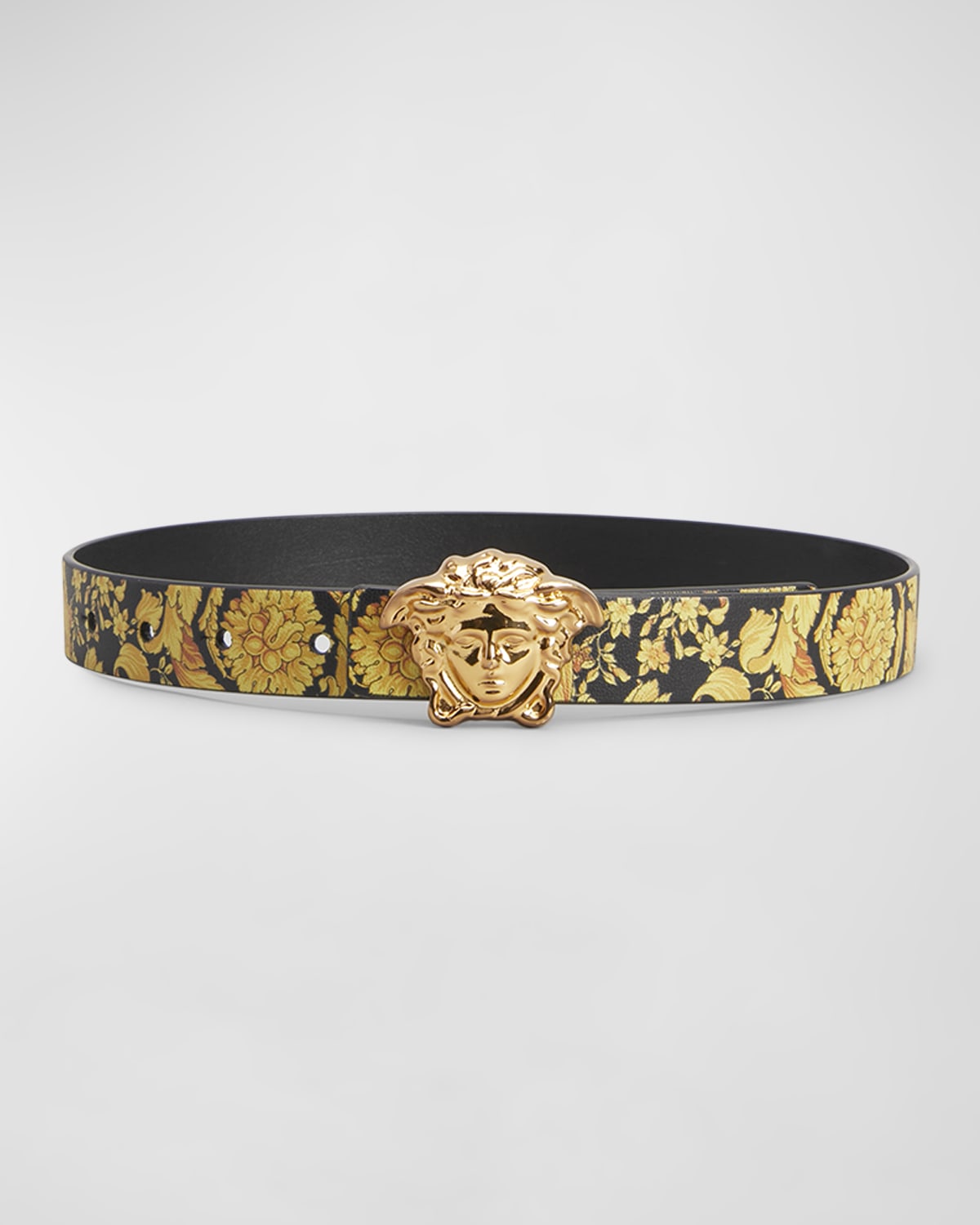 Versace Men's Medusa Head Reversible Leather Belt | Neiman Marcus