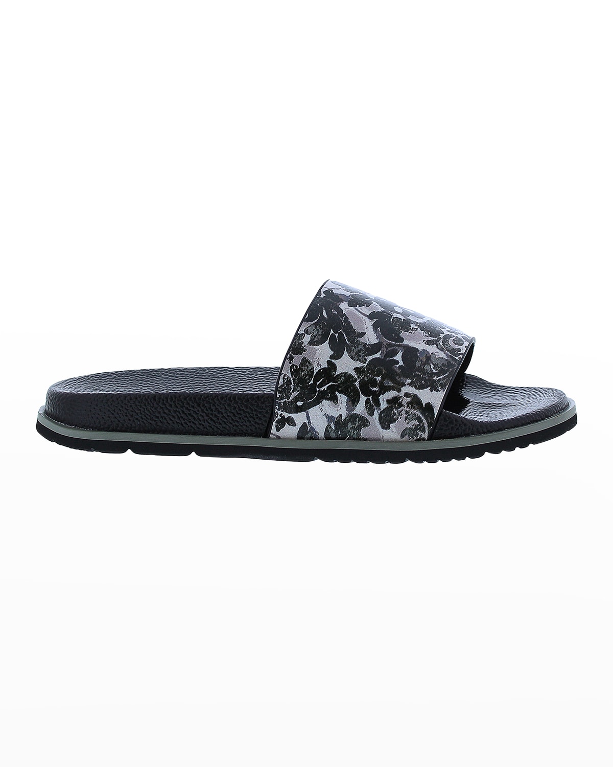 Robert Graham Men's Understory Skull Pool Slide Sandals Neiman Marcus