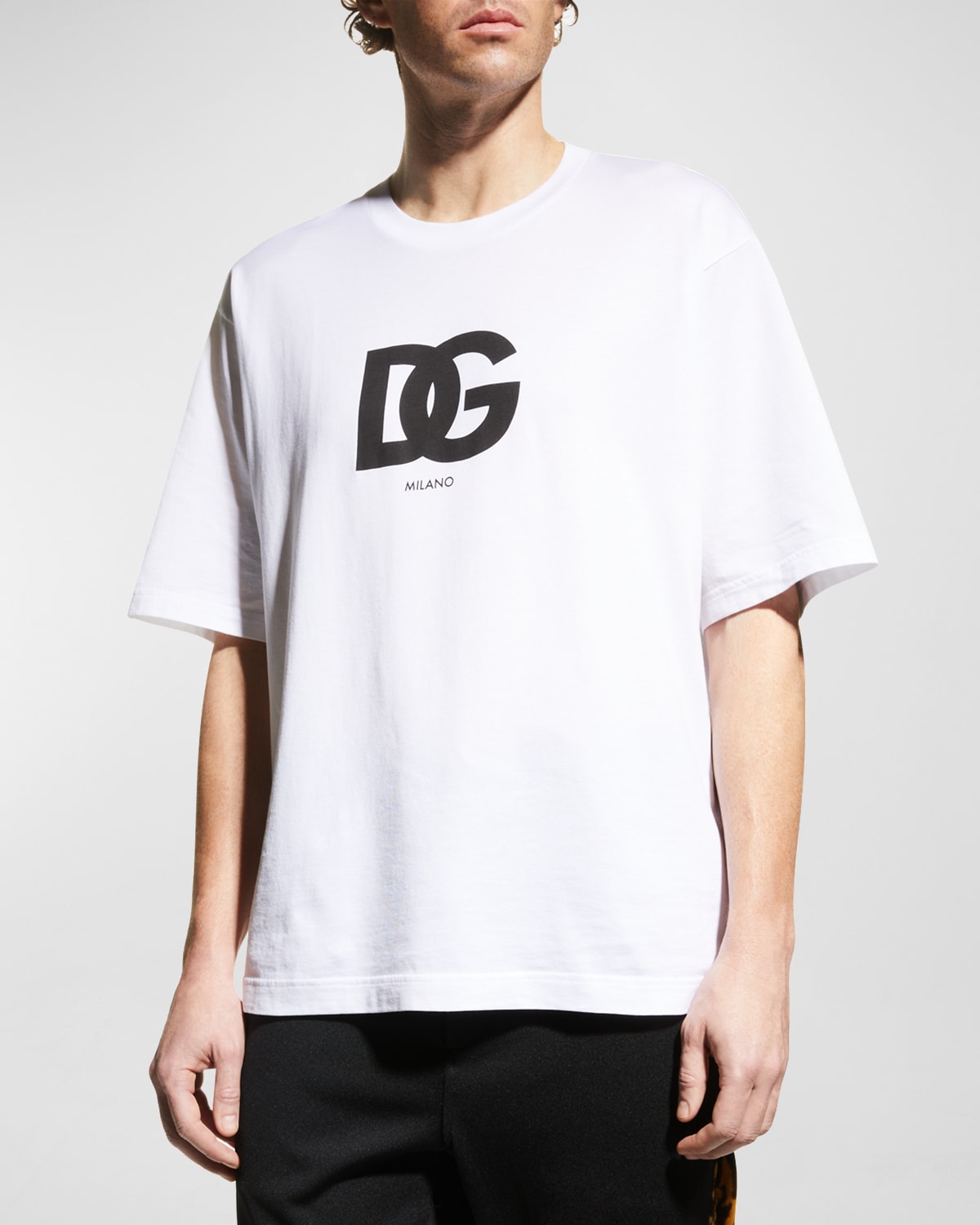 Dolce&Gabbana Men's Logo Crew T-Shirt | Neiman Marcus