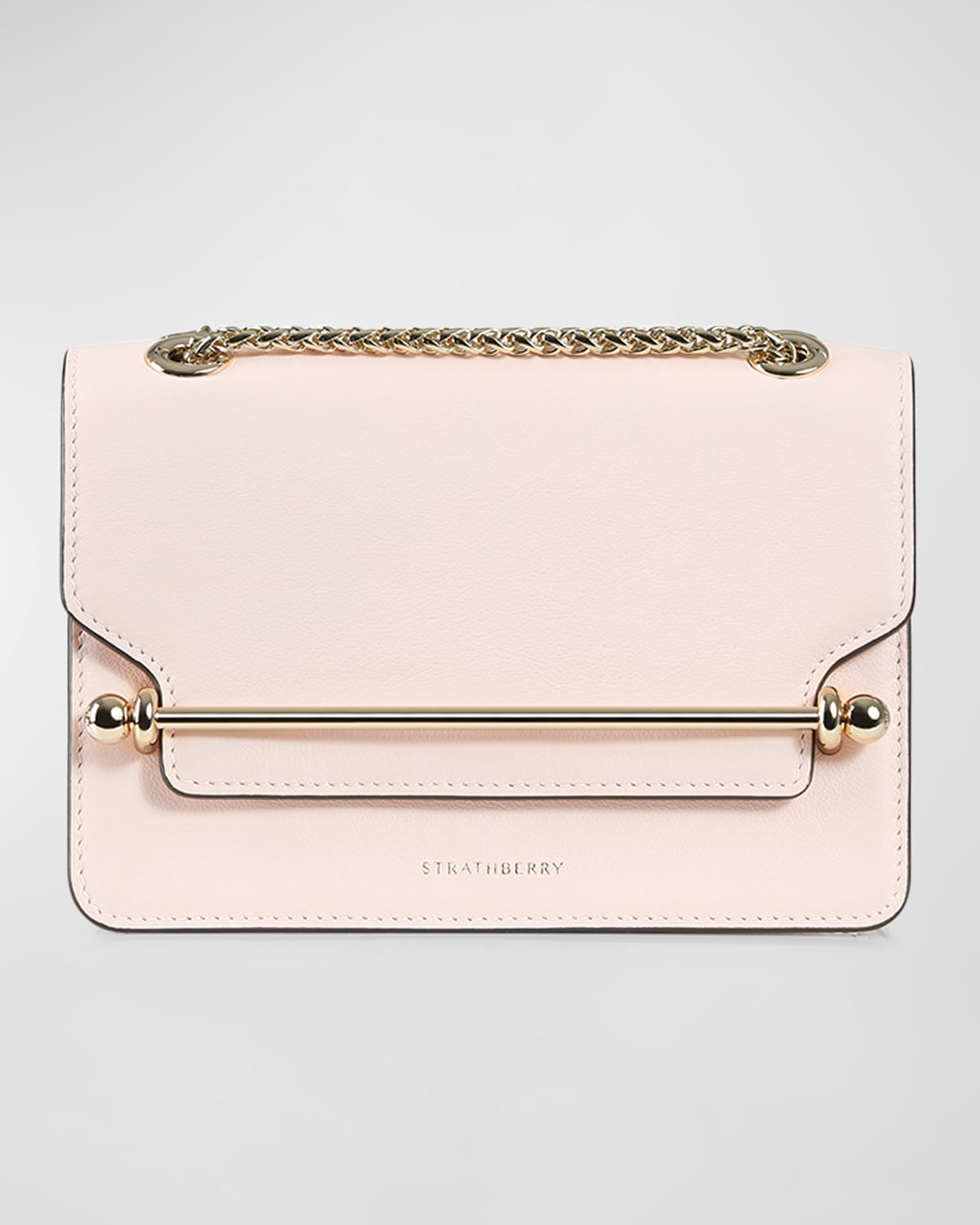 STRATHBERRY Mini East-West Leather Chain Crossbody Bag | Neiman Marcus