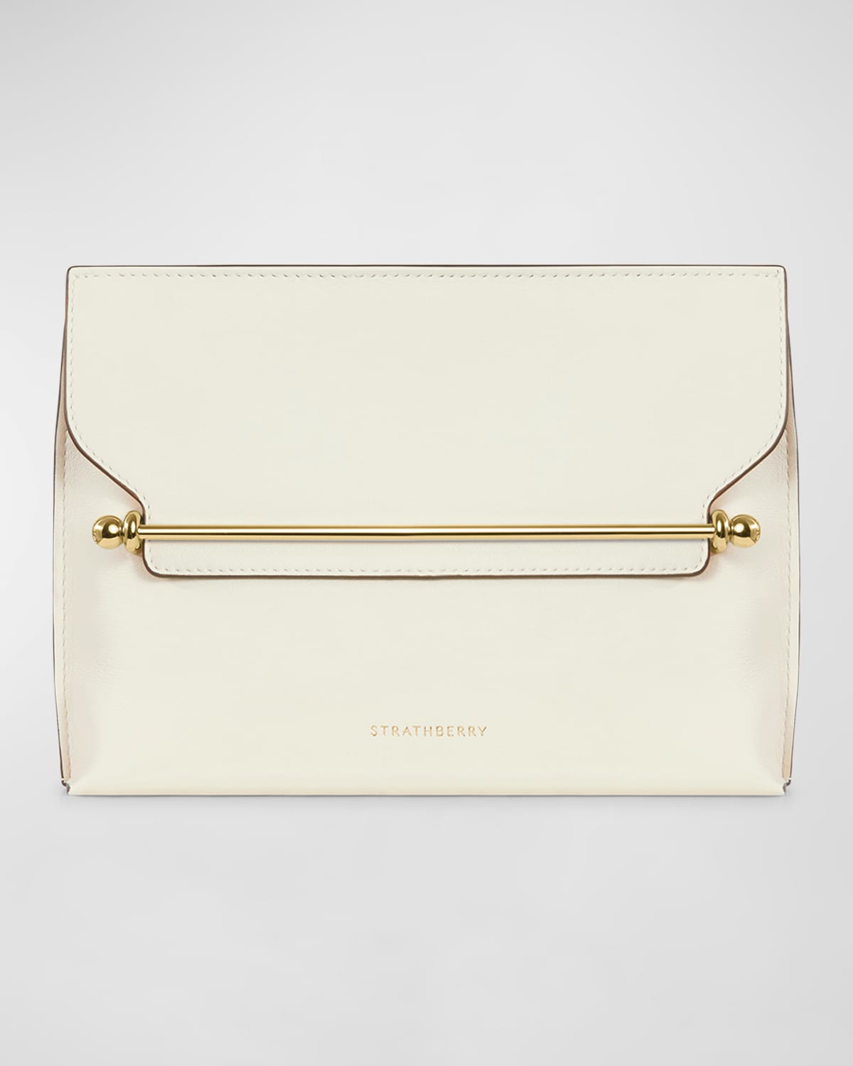 STRATHBERRY Crescent on a Chain Leather Shoulder Bag | Neiman Marcus