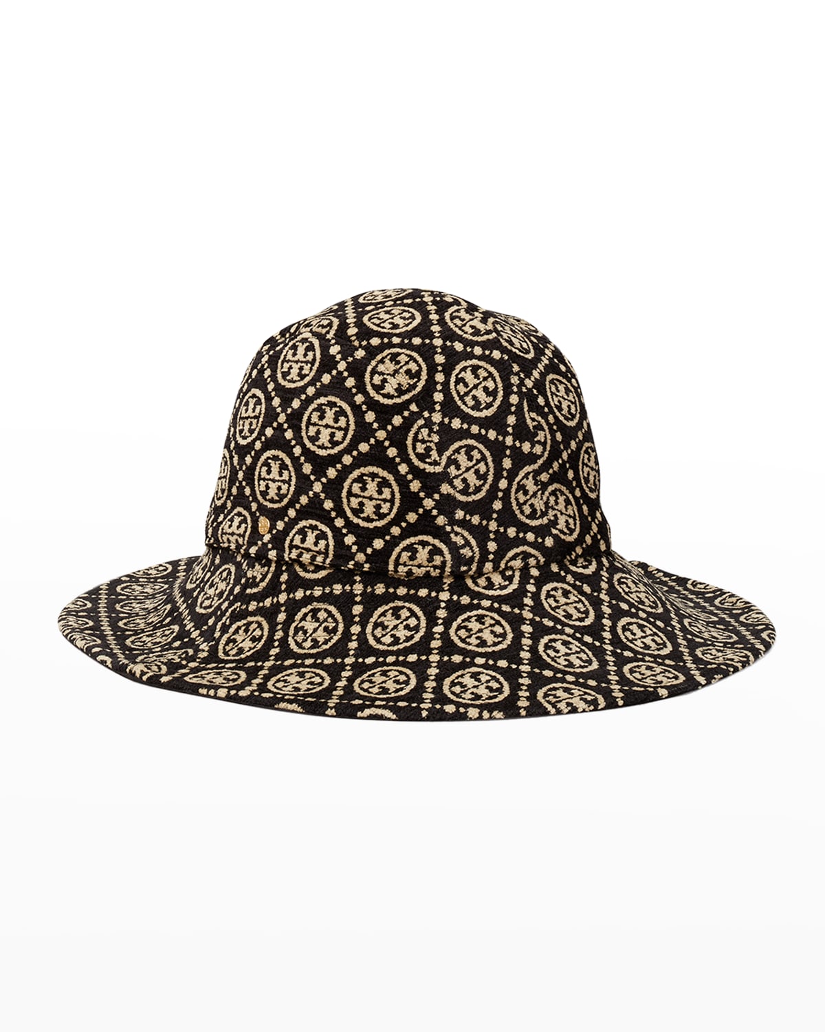 Tory Burch T Monogram Canvas Bucket Hat Neiman Marcus