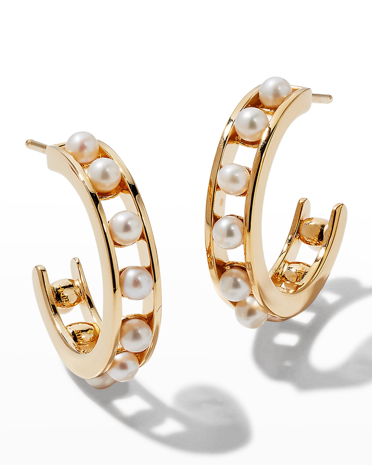 PACHAREE Pearl Post Chain Earrings | Neiman Marcus