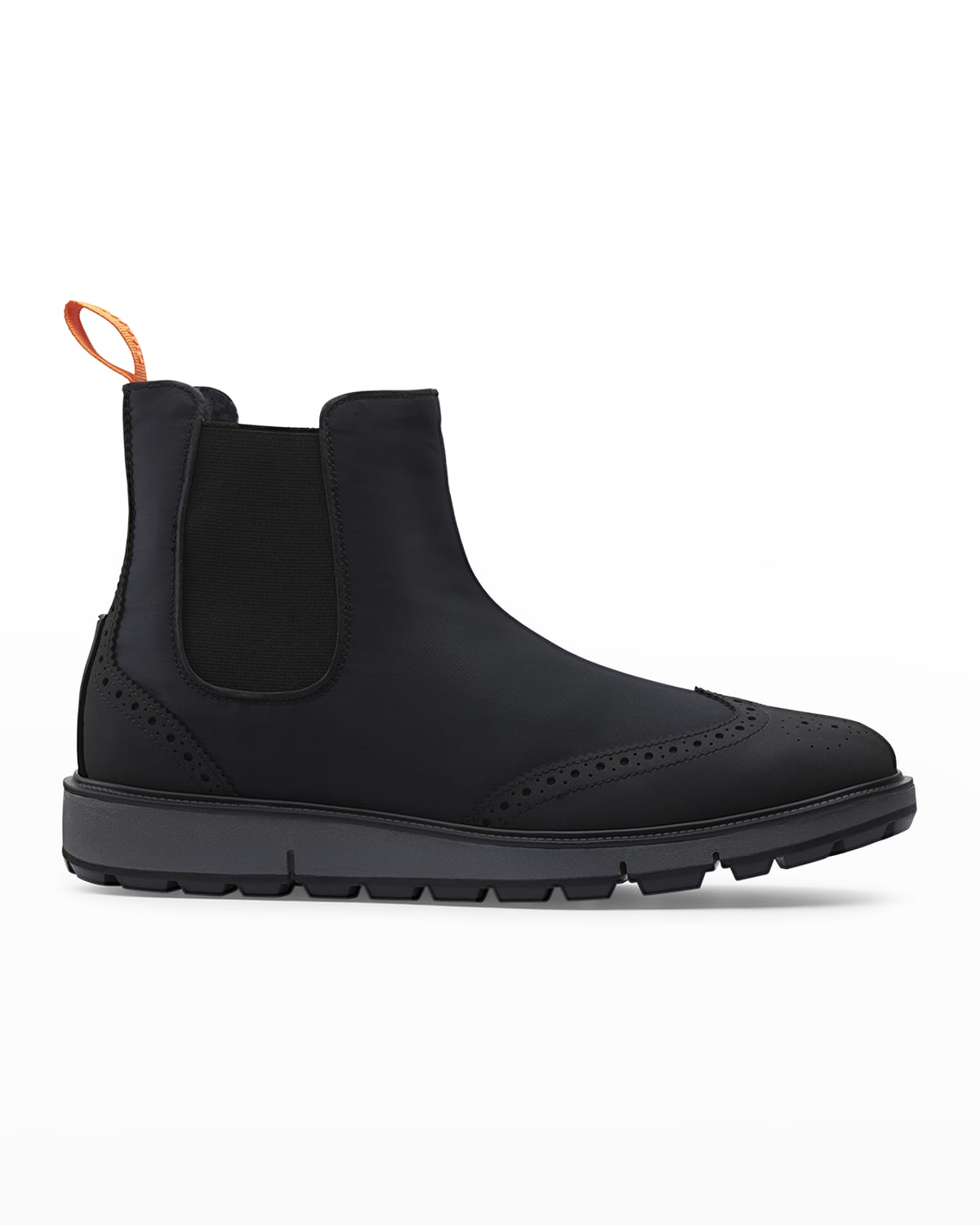 Alexander McQueen Men's Leather Chelsea Boots With Grommets | Neiman Marcus