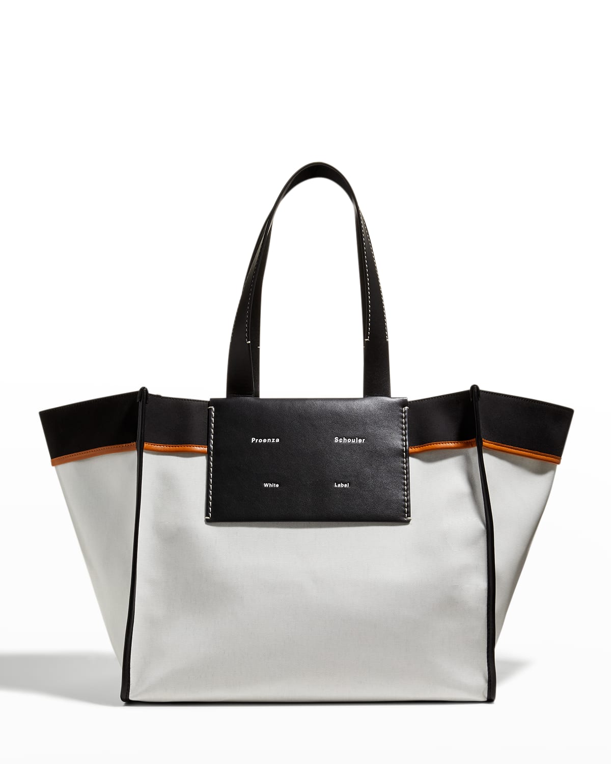 Proenza Schouler White Label Morris Large Coated Canvas Shopper Tote ...