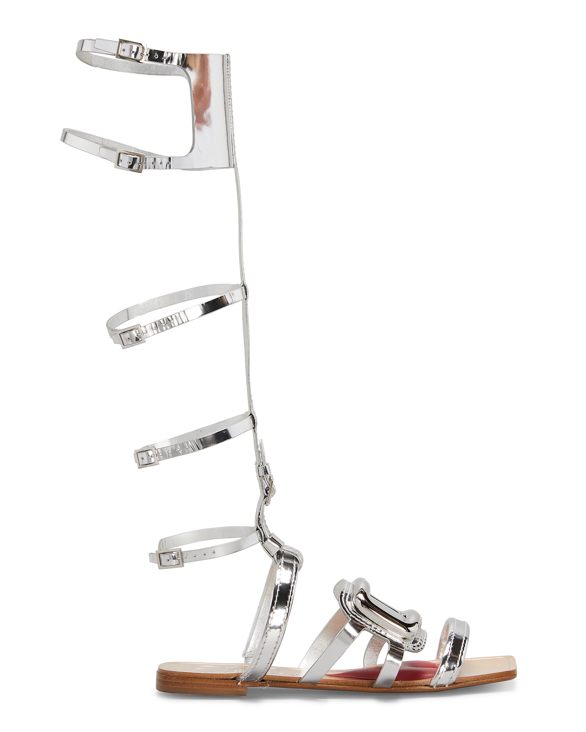 ALAIA Spartiate Plexi Geometric Gladiator Sandals | Neiman Marcus