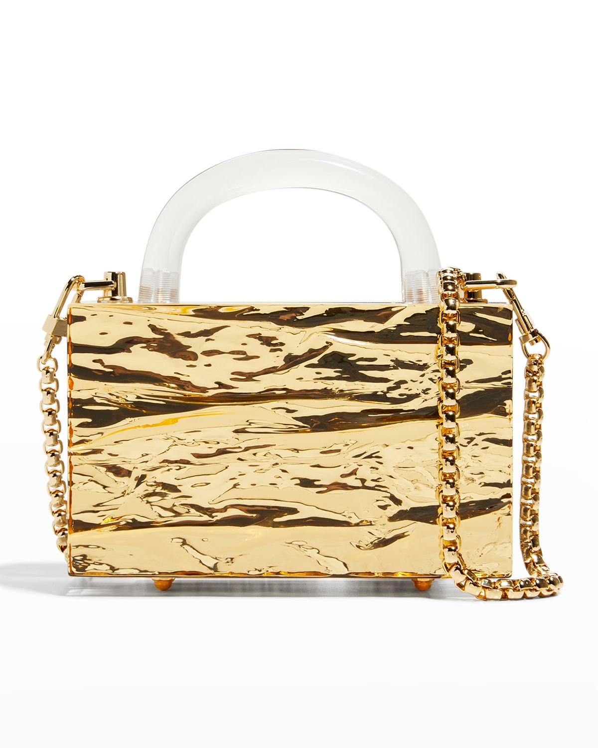 L'Afshar Sierra Leon Regular Grid Top-Handle Bag | Neiman Marcus