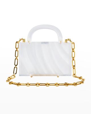 L'Afshar Leon Iridescent Clutch main image 0