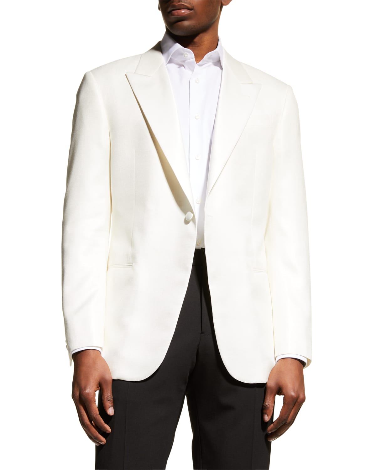 Isaia Men's Floral SilkCashmere Dinner Jacket Neiman Marcus