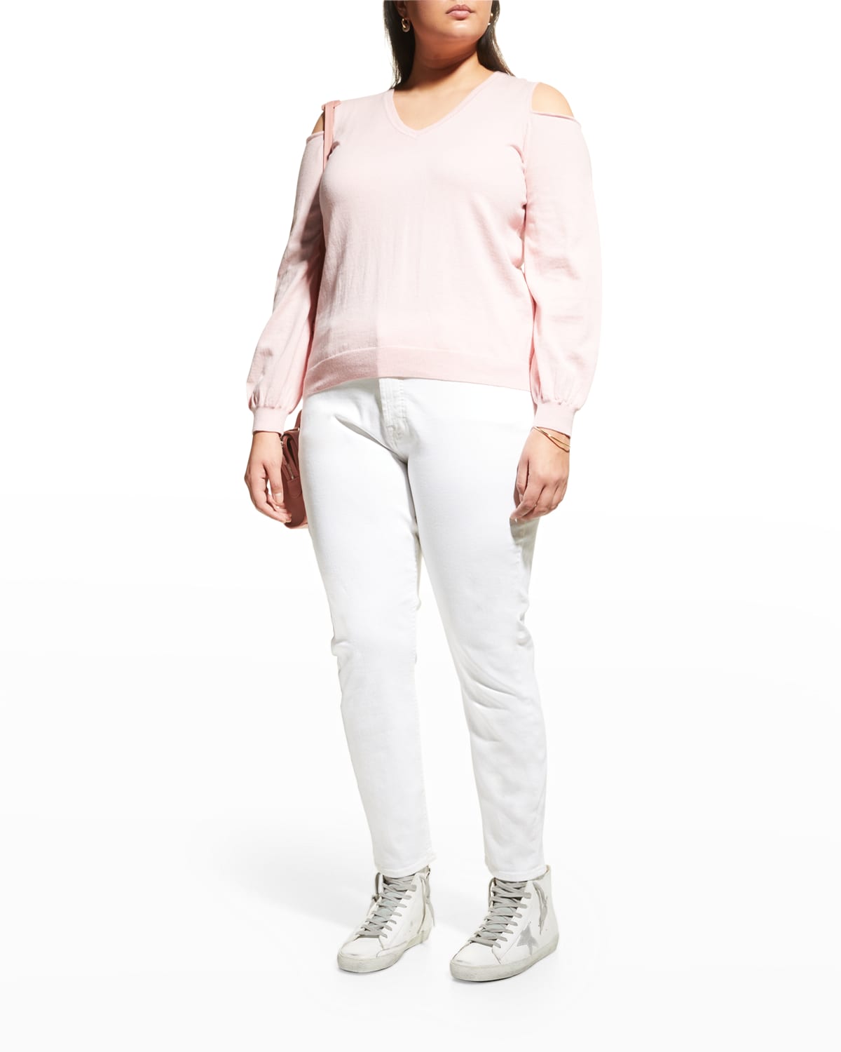 Minnie Rose Cashmere Off The Shoulder Top