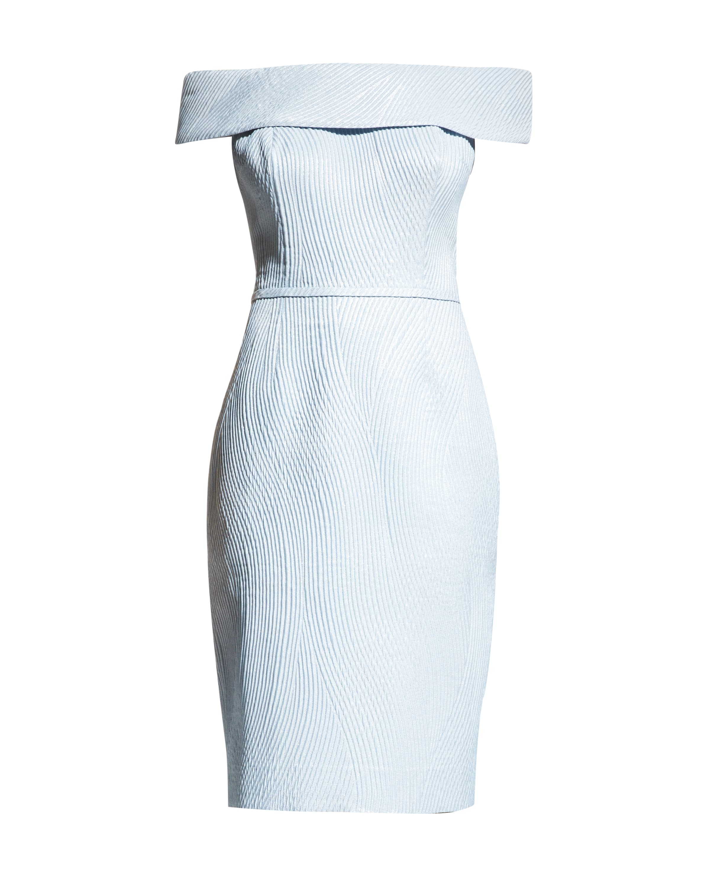 Jacquard Off Shoulder Dress main image 1