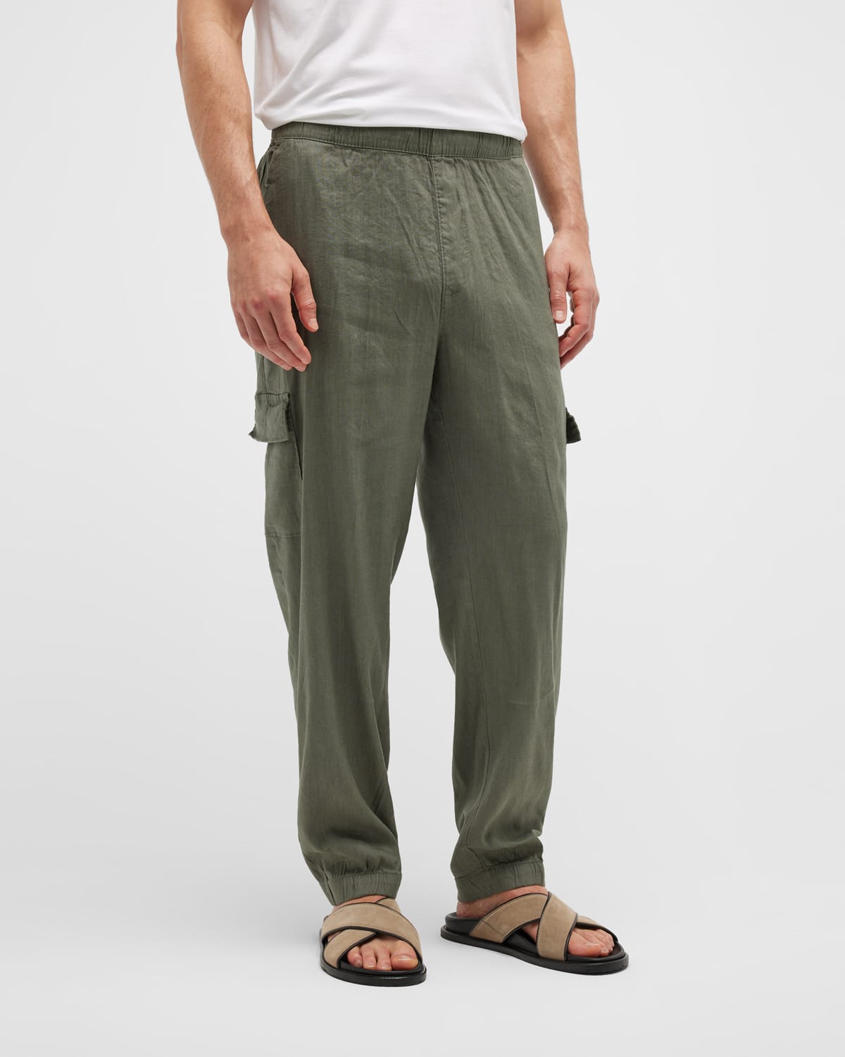 nylon cargo joggers