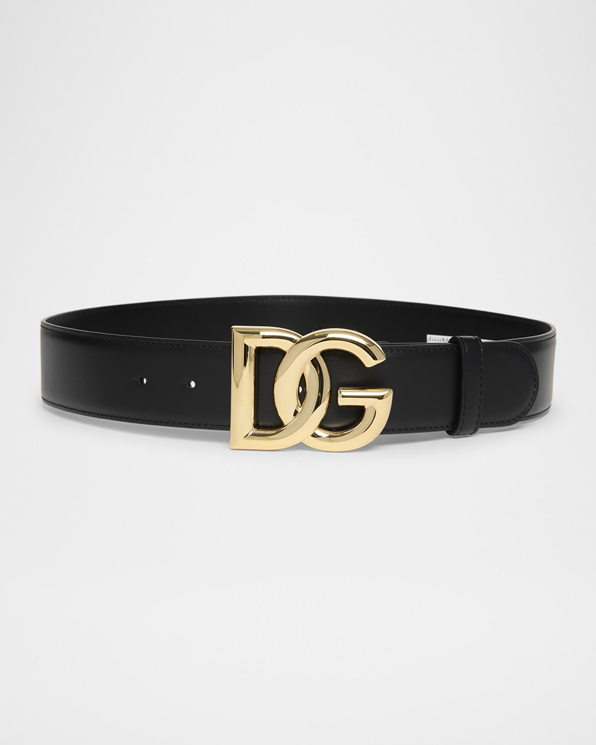 Dolce&Gabbana Interlocking DG Logo Leather Belt Neiman Marcus